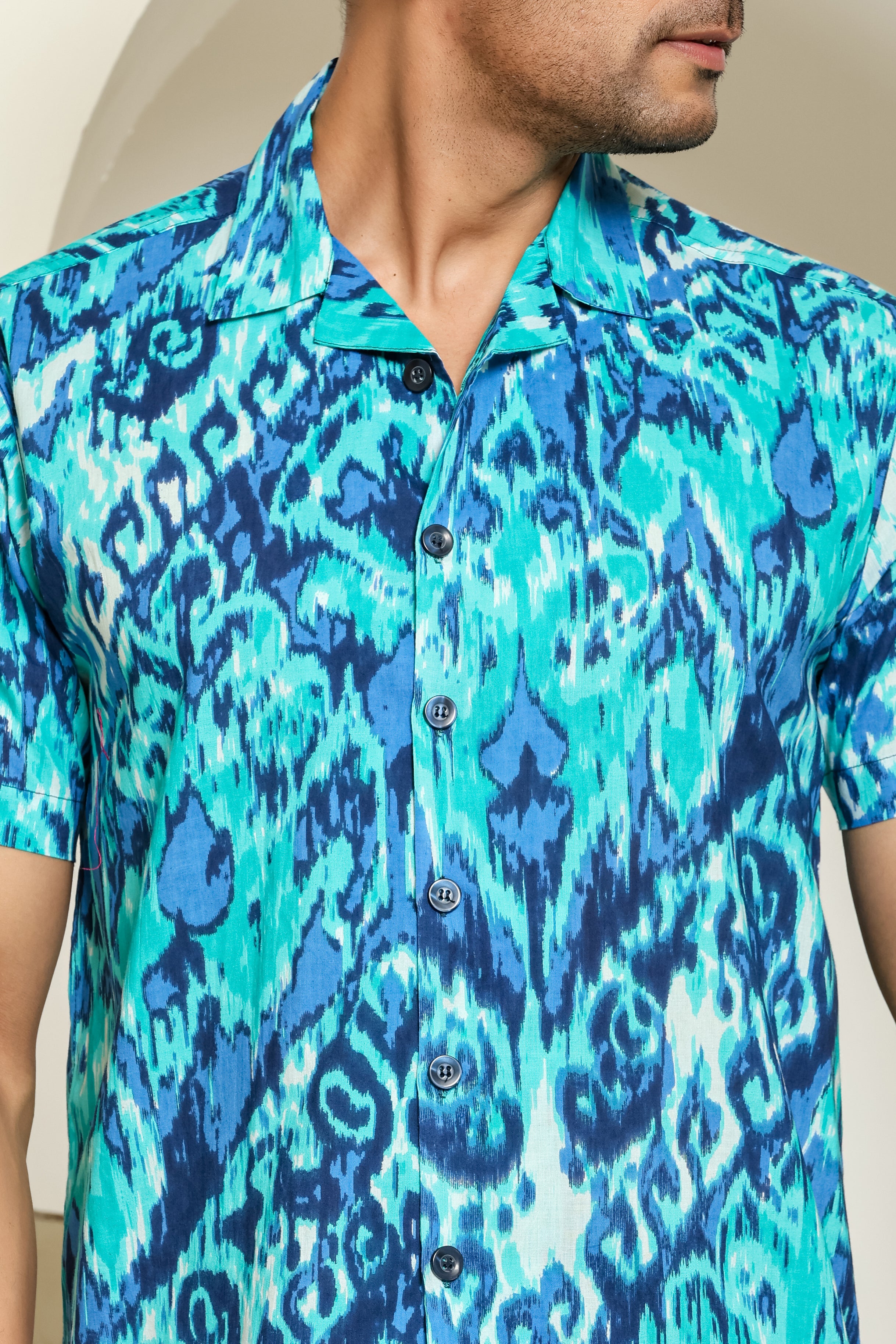 Ocean Breeze Cuban Collar Shirt