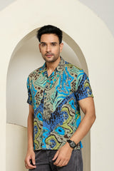 Rainbow Rush Cuban Collar Shirt