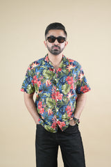Bloom Burst Cuban Collar Shirt