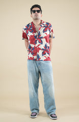 Coastal Bloom Cuban Collar Shirt