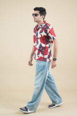 Coastal Bloom Cuban Collar Shirt
