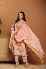 Blush Garden Floral Kurta Set