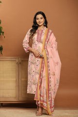 Blush Garden Floral Kurta Set