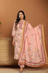 Blush Garden Floral Kurta Set